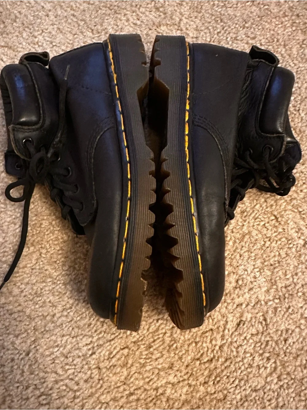 Rare Dr Martens Vintage 939 Ben Boot Black Greasy Leather England UK 6 US 7M 8W